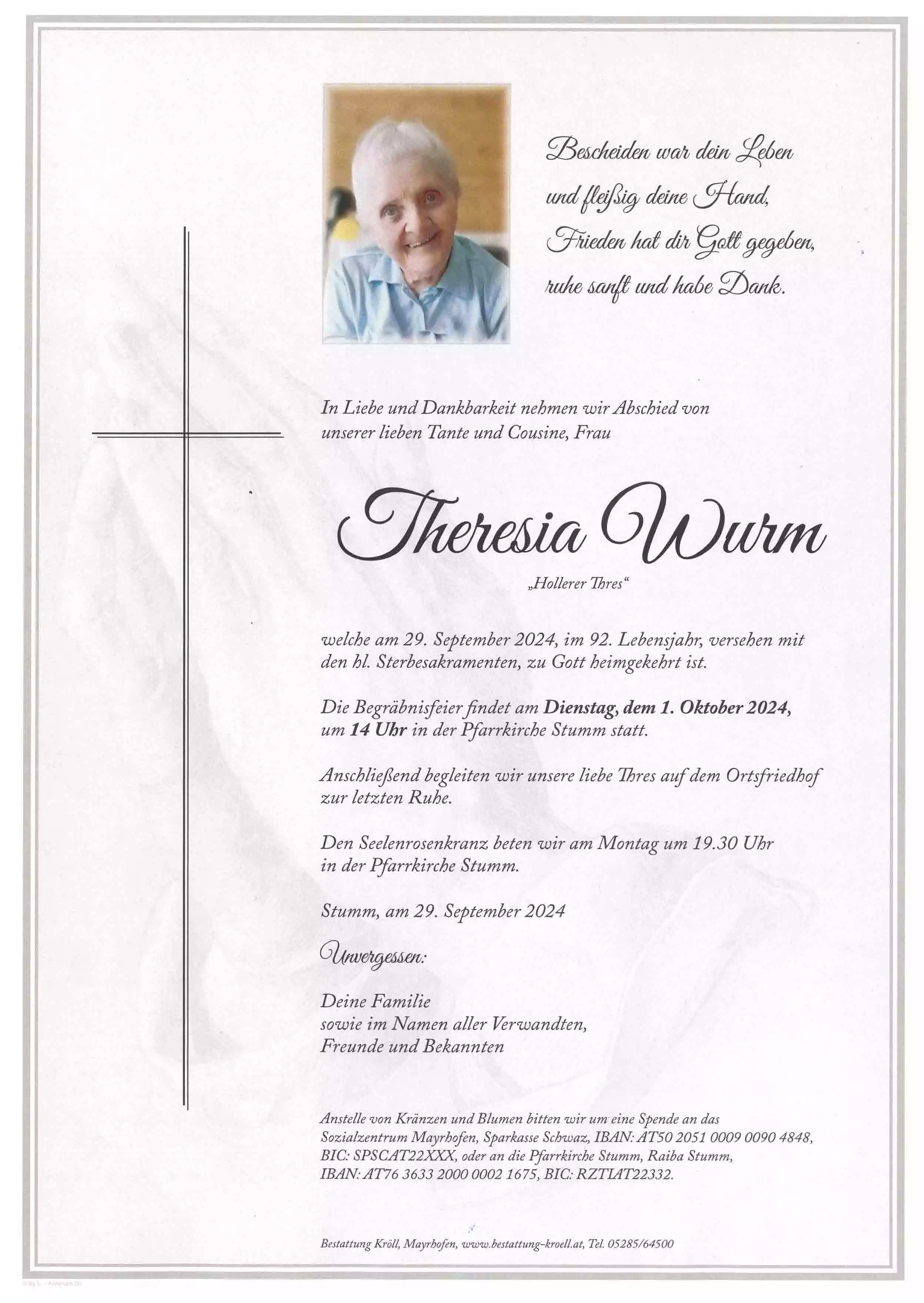 Parte von Theresia Wurm